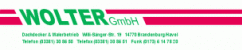 Klempner Brandenburg: Wolter GmbH Dachdecker & Malerbetrieb